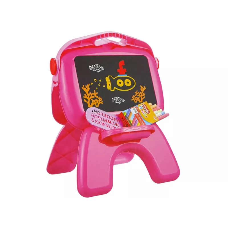 LEAN TOYS Quadro de dupla face giz suporte projetor imagens rosa