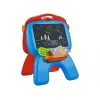 LEAN TOYS Quadro de dupla face com giz, suporte e projetor de imagens, vermelho