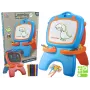 LEAN TOYS Quadro de giz magnético de dupla face com modelos azuis e vermelhos