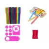 LEAN TOYS Quadro de giz magnético de dupla face rosa modelos