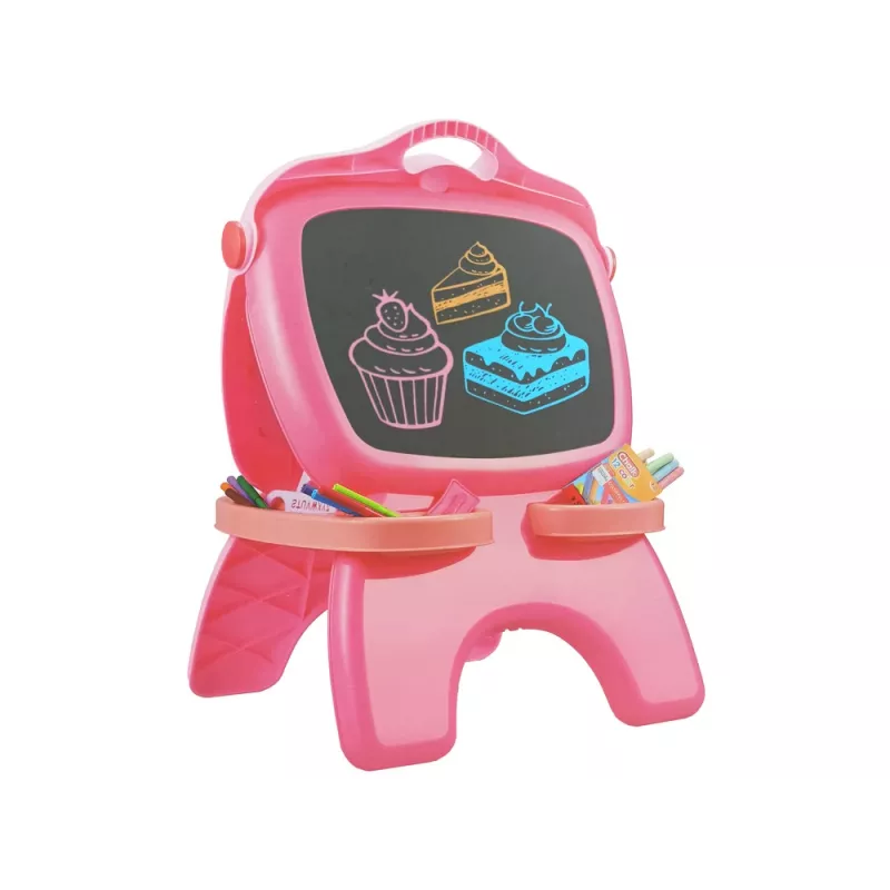 LEAN TOYS Quadro de giz magnético de dupla face rosa modelos