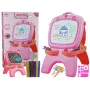 LEAN TOYS Quadro de giz magnético de dupla face rosa modelos