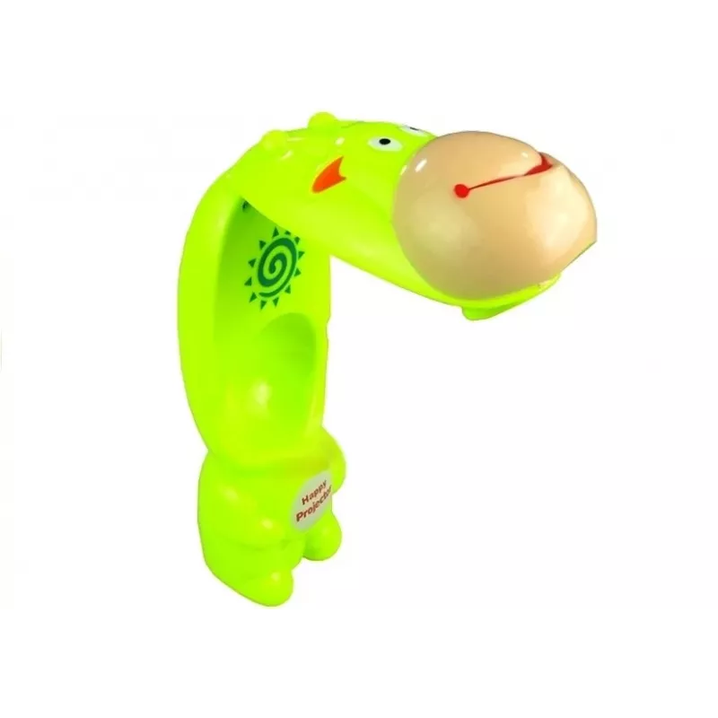 LEAN TOYS Projetor de Desenho Vaca 3 Discos Marcadores Verde 3em1