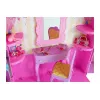 LEAN TOYS Vestiário com Luz e Espelho para Bonecas de 26 cm - Conjunto de Roupa e Acessórios