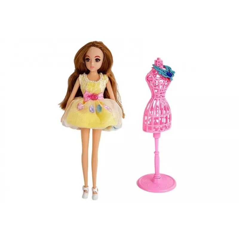 LEAN TOYS Vestiário com Luz e Espelho para Bonecas de 26 cm - Conjunto de Roupa e Acessórios