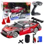 LEAN TOYS Carro de Drift Racing RC Vermelho Preto 30km/h 1:16