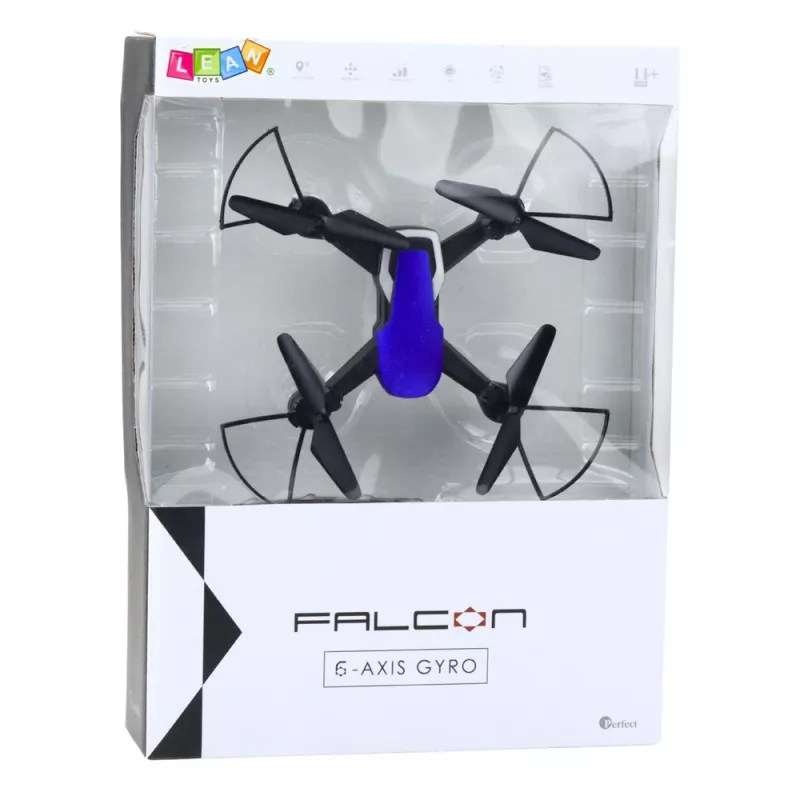 Drone LEAN TOYS giroscópio de seis eixos luzes LED rotação 360° azul