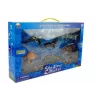 LEAN TOYS Figuras Didáticas Animais Marinhos 8 peças Tubarões Foca Golfinho Morsa Tartaruga