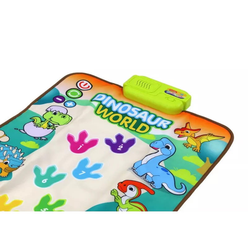 LEAN TOYS Tapete de Dança Interativo Educativo Dinossauros Luzes Sons
