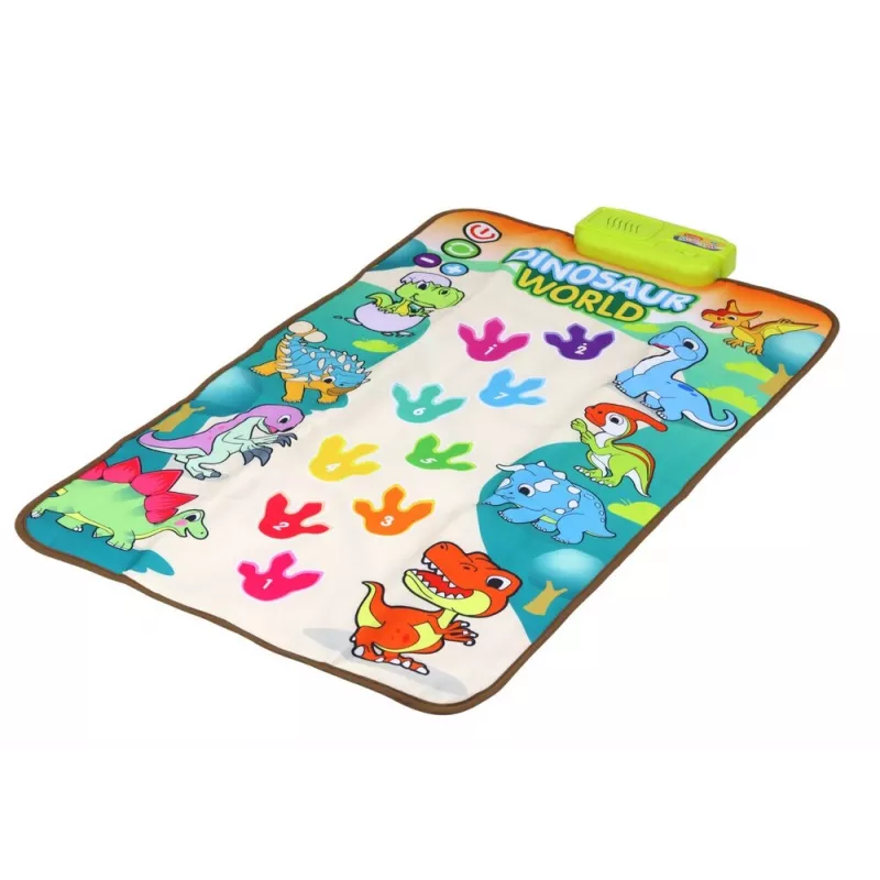 LEAN TOYS Tapete de Dança Interativo Educativo Dinossauros Luzes Sons