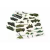 LEAN TOYS Conjunto de puzzle magnético educativo - Tema de guerra terrestre