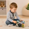 LEAN TOYS Quadro educativo de manipulação simulador volante luzes sons