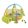 LEAN TOYS Tapete educativo com parque de tartaruga bolas para bebés