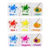 LEAN TOYS Puzzle educativo cores em inglês 10 ligações