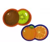 LEAN TOYS Puzzle educativo para bebés frutas 5 peças 40 peças