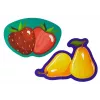 LEAN TOYS Puzzle educativo para bebés frutas 5 peças 40 peças