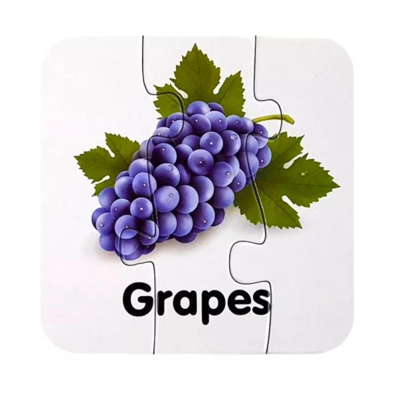 LEAN TOYS Puzzle educativo frutas puzzle 10 ligações