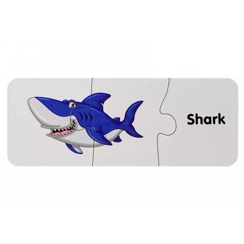 LEAN TOYS Puzzle educativo O mundo dos oceanos puzzle 10 ligações