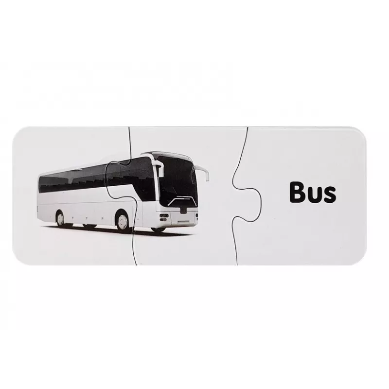 LEAN TOYS Puzzle educativo transportes puzzle 10 ligações