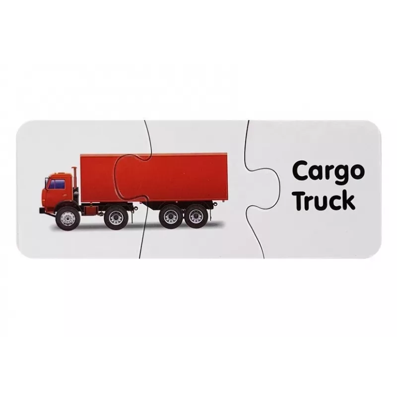 LEAN TOYS Puzzle educativo transportes puzzle 10 ligações