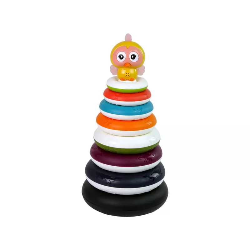 LEAN TOYS Pirâmide de Aprendizagem com Anéis e Roda de Patos