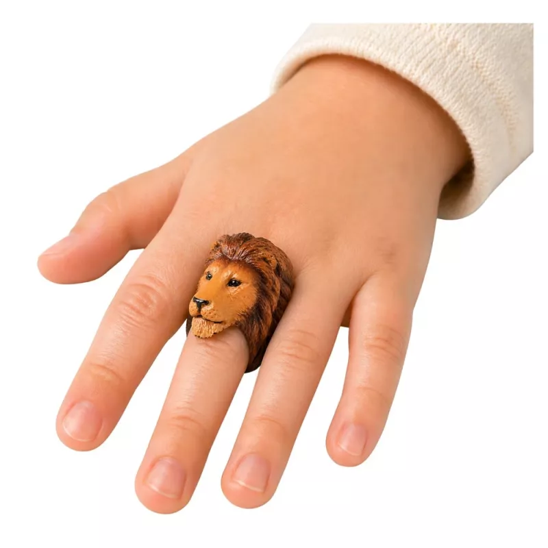 LEAN TOYS Anel de aprendizagem para animais de mão Leão