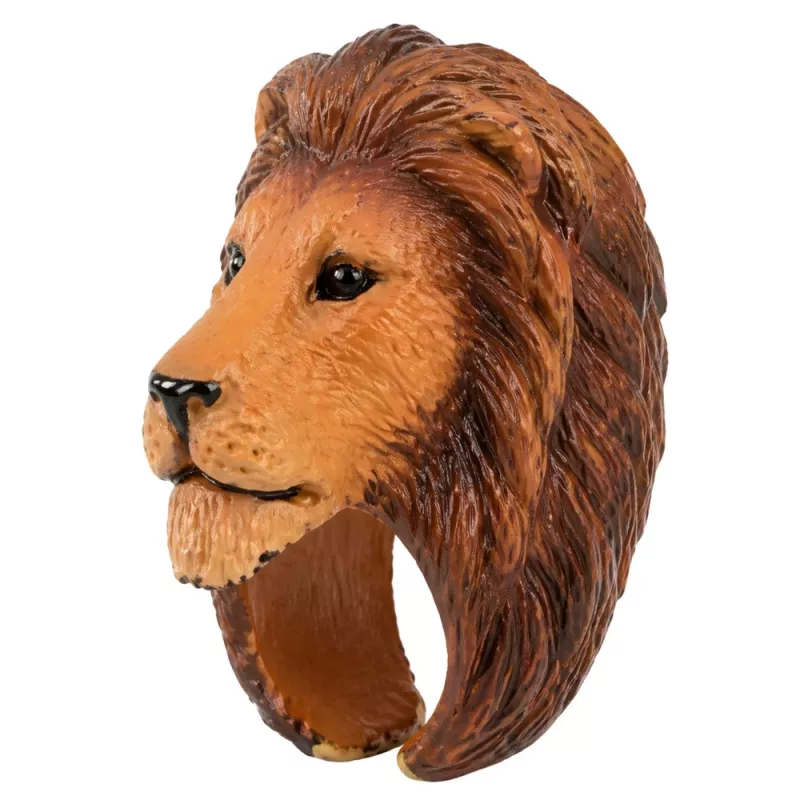 LEAN TOYS Anel de aprendizagem para animais de mão Leão
