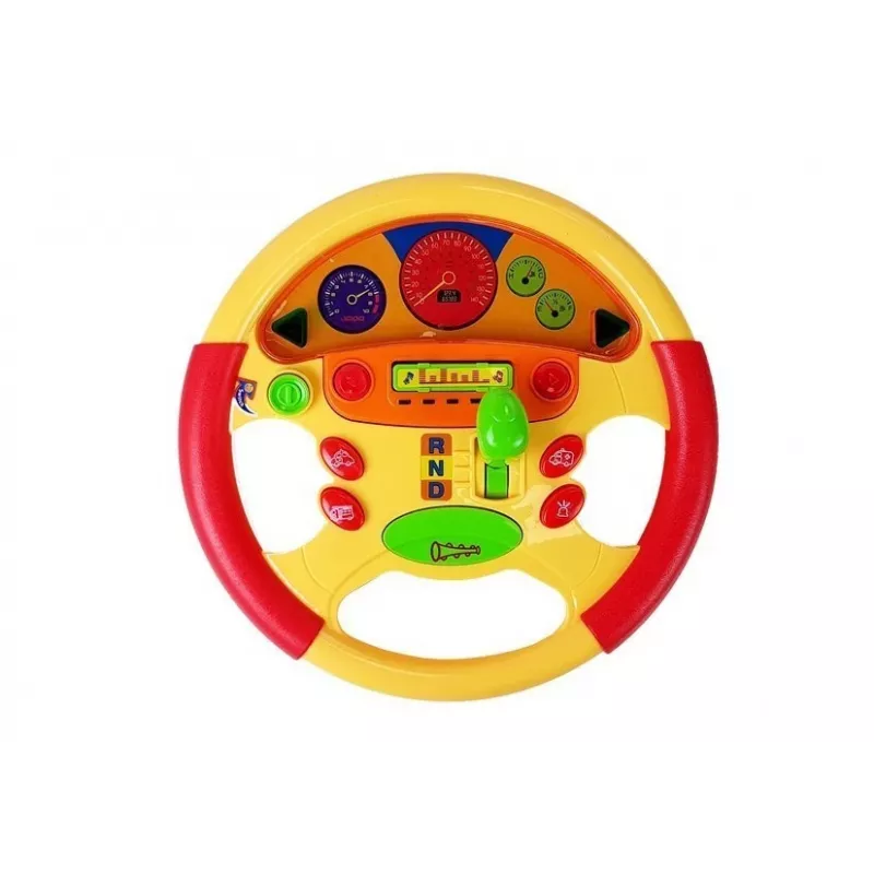 LEAN TOYS Volante de aprendizagem para bebés com efeitos sonoros e luminosos
