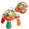 Mesa de aprendizagem interativa com painel musical e piano 2 em 1 LEAN TOYS vermelho