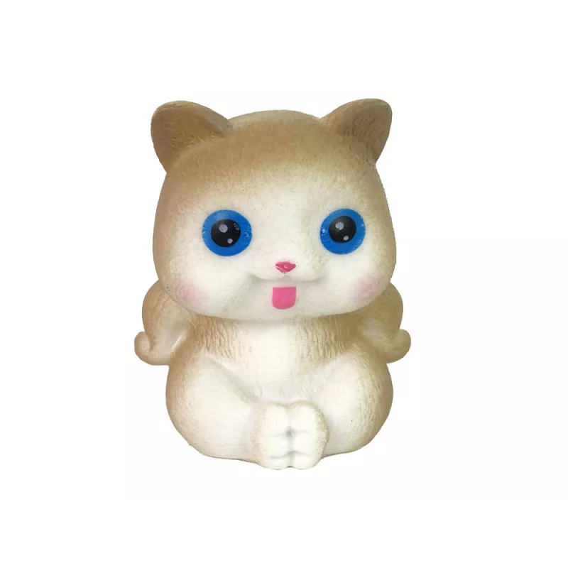 LEAN TOYS Boneca Emily com gato rosa e cabelo comprido