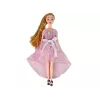 LEAN TOYS Boneca bebé Emily de cabelo comprido com gato branco