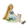 LEAN TOYS Boneca bebé Emily a gata flor