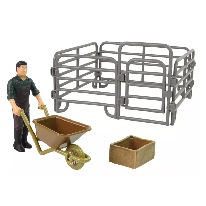 LEAN TOYS Conjunto de figuras de animais da quinta agricultor aves