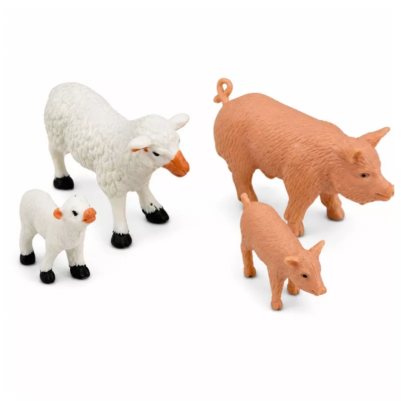 LEAN TOYS Conjunto de quinta com trator, veículos agrícolas, animais e acessórios – conjunto de brincar de 28 peças