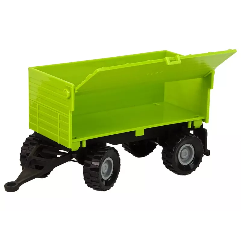 LEAN TOYS Trator de quinta com reboque luzes sons verde