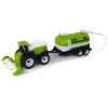 LEAN TOYS Conjunto de veículos agrícolas Trator Ceifeira Cisterna Semi-reboque