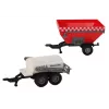 LEAN TOYS Conjunto Trator Agricultor + 2 Máquinas Agrícolas Conjunto Camião Agrícola