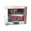 LEAN TOYS Conjunto de Bombeiros com Grua, Sinais de Trânsito e Bombeiro