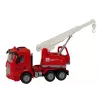 LEAN TOYS Conjunto de Bombeiros com Grua, Sinais de Trânsito e Bombeiro