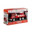 LEAN TOYS Carro de bombeiros com escorrega de aparafusar + ferramentas