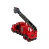 LEAN TOYS Camião de bombeiros com acessórios de aparafusar vermelho
