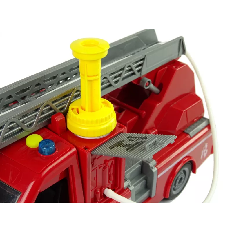 LEAN TOYS Carro de bombeiros vermelho água sons luzes