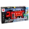 Camião de bombeiros com função de água, cabine metálica, luzes, sons 1:12 da LEAN TOYS