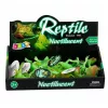 LEAN TOYS Lagarto Brilhante Verde Fluorescente Figura de Borracha 15cm