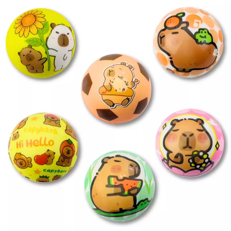 LEAN TOYS bola de espuma para saltar capivara 6,5 cm