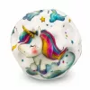 LEAN TOYS Bola de espuma com relevos para saltar anti-stress unicórnio 7cm