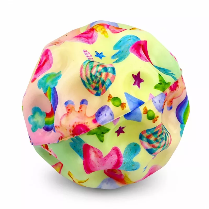 LEAN TOYS Bola de espuma com relevos para saltar anti-stress unicórnio 7cm