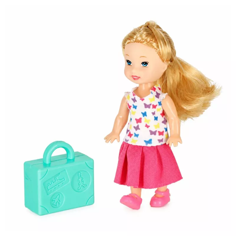 LEAN TOYS Avião de passageiros 2 em 1 dobrável rosa – conjunto de brincar de casa de bonecas transformável para bonecas de 30 cm