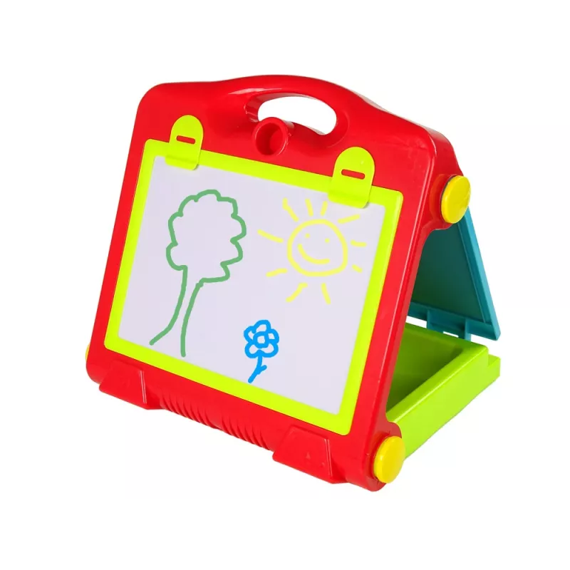 LEAN TOYS Mala Quadro Negro Dobrável 2em1 - Giz e Marcador