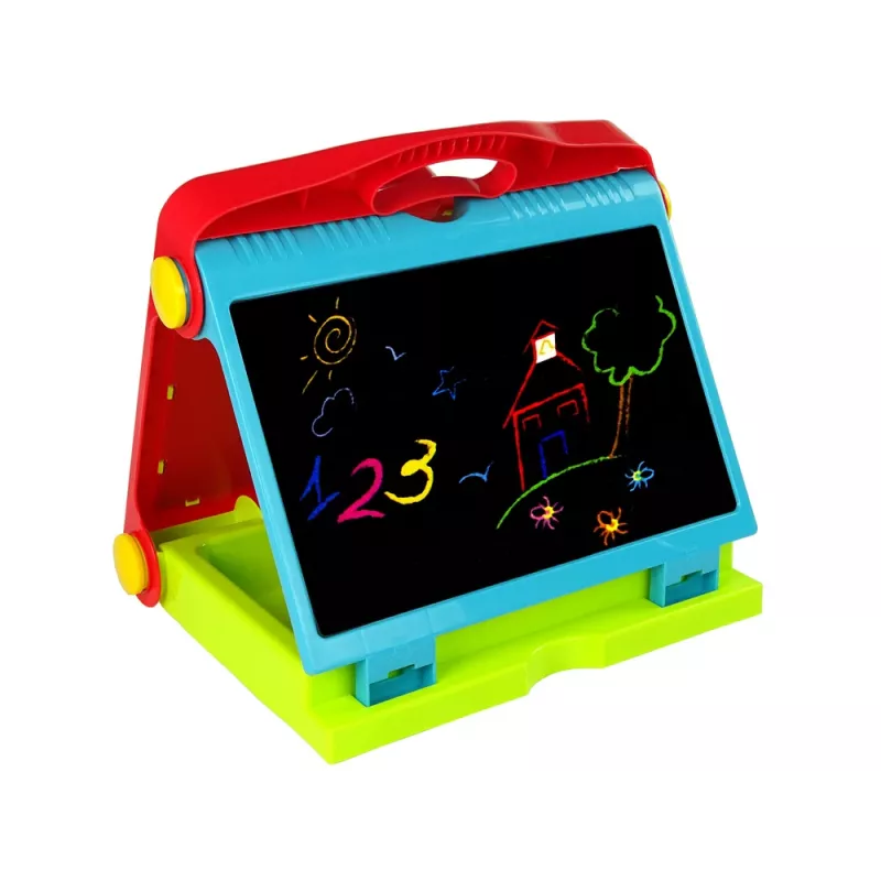 LEAN TOYS Mala Quadro Negro Dobrável 2em1 - Giz e Marcador